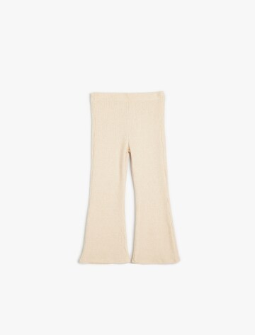 Koton Flared Trousers in Beige: front