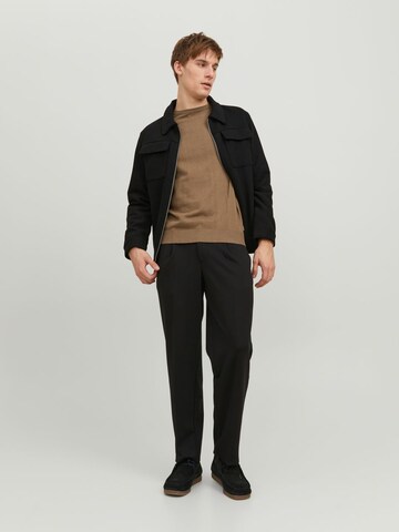 JACK & JONES Pullover 'JJEEmil' in Braun