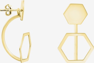 Sofia Milani Earrings 'Hexagon' in Gold: front
