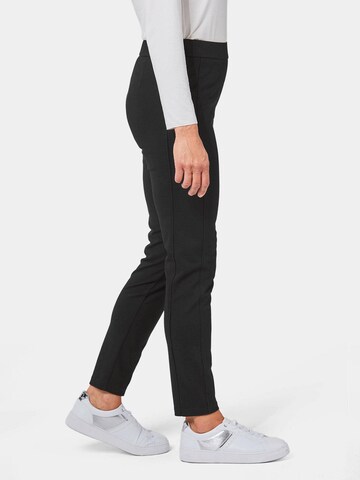 Coupe slim Pantalon 'Louisa' Goldner en noir