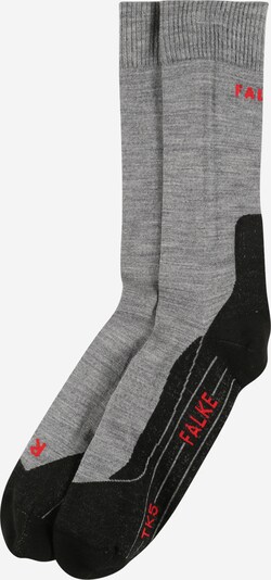 Șosete sport FALKE pe gri amestecat / roșu pepene / negru amestecat, Vizualizare produs