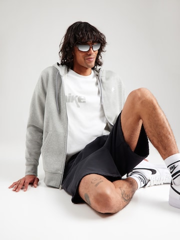 Nike Sportswear Sweatjacke 'CLUB' in Grau