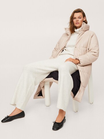 MANGO Winter Coat 'FLIPPER' in White