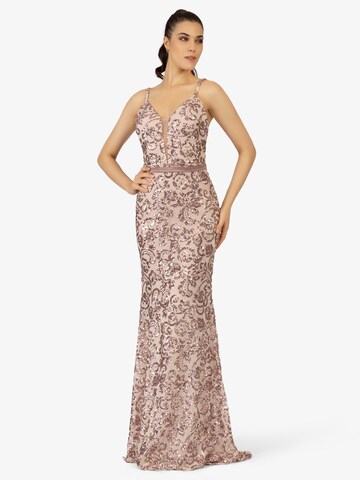 APART Evening Dress in Beige: front