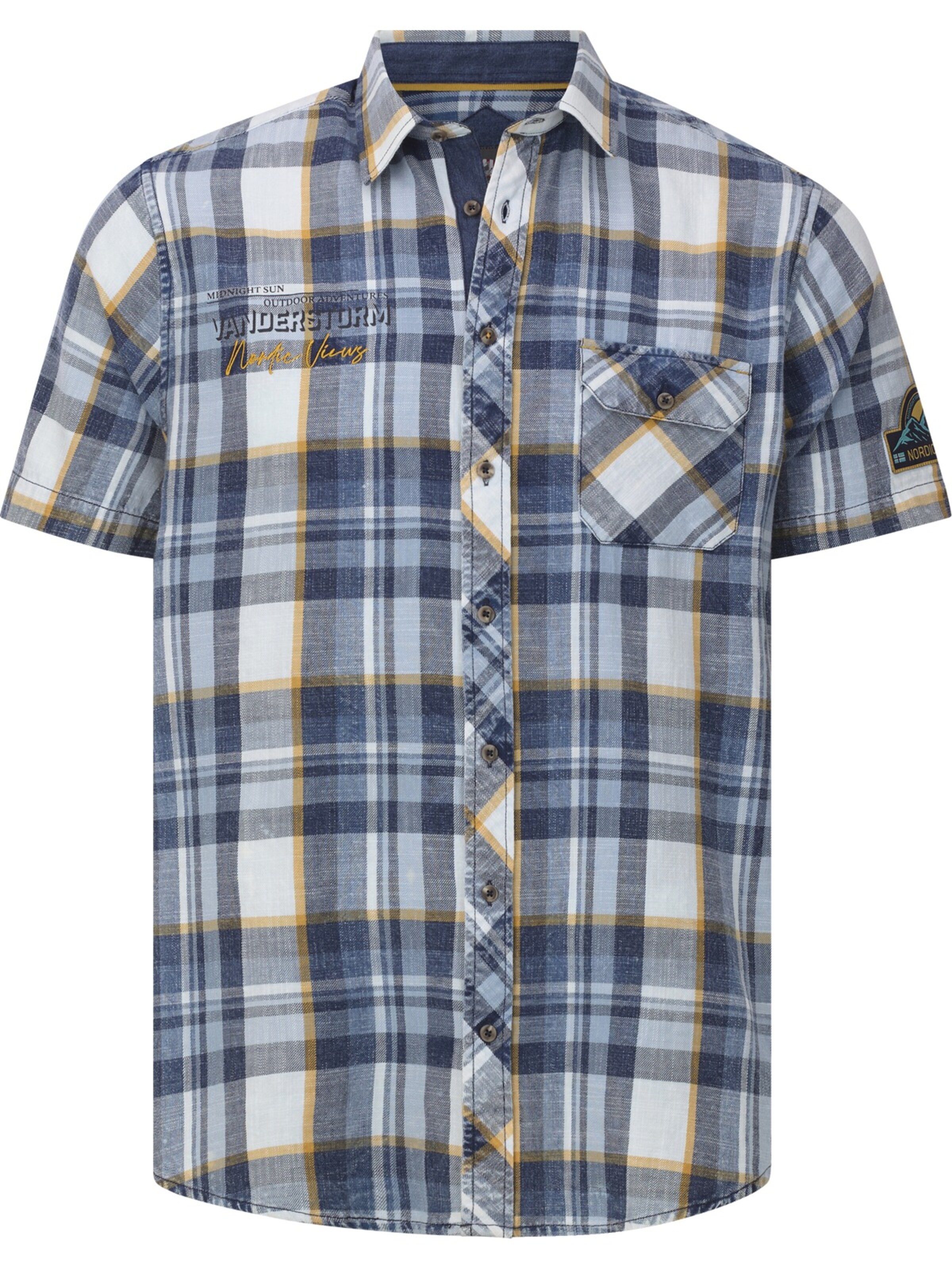 Jan Vanderstorm Comfort Fit Hemd 'Ingolof' in Blau: Vorderseite