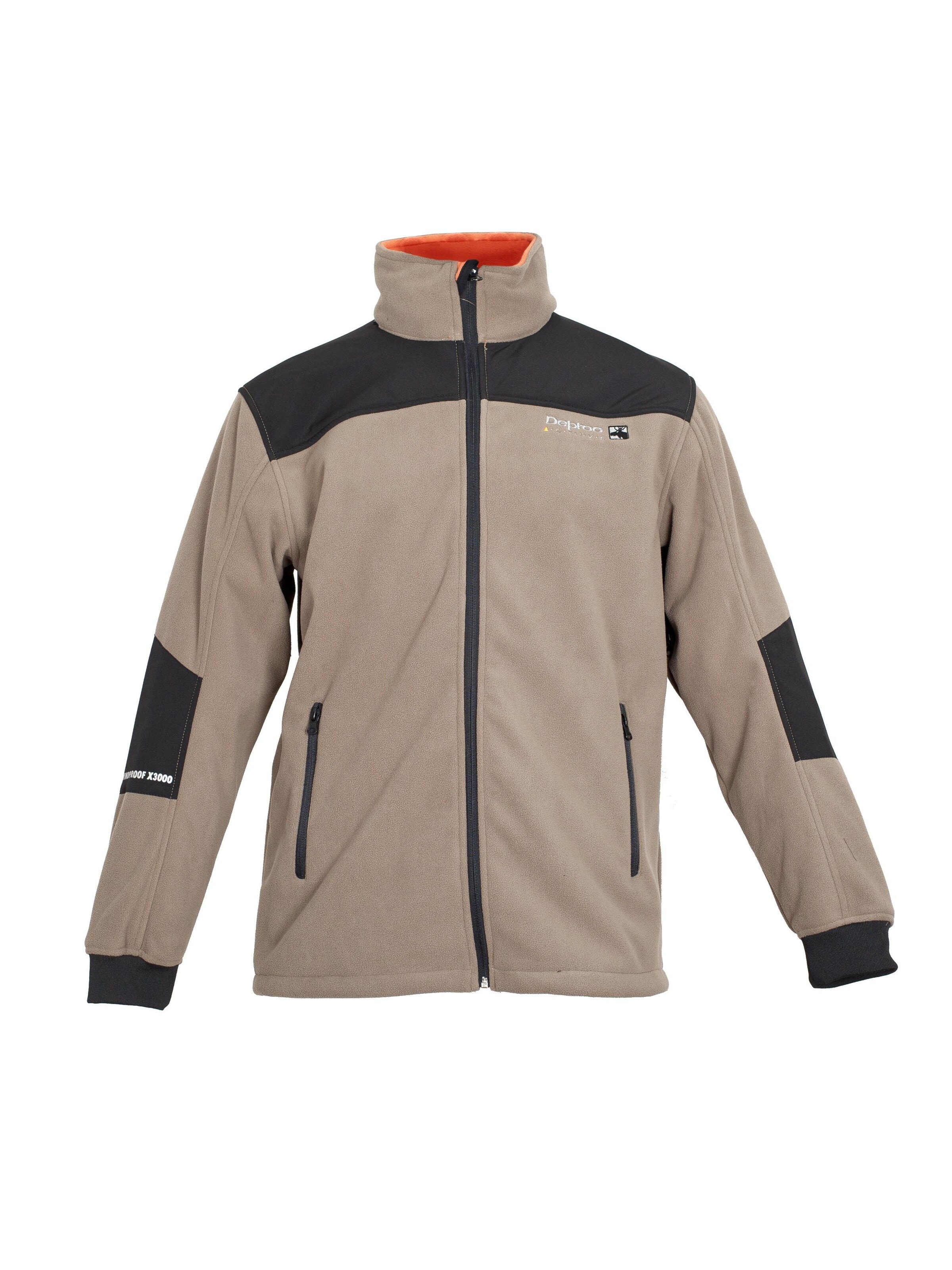 deproc Fleece jas 'CANADA MN' in XS in de kleur Cappuccino, Productweergave