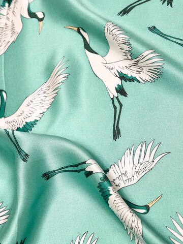Sciarpa 'Seidentuch Kranich' di MayTree in verde