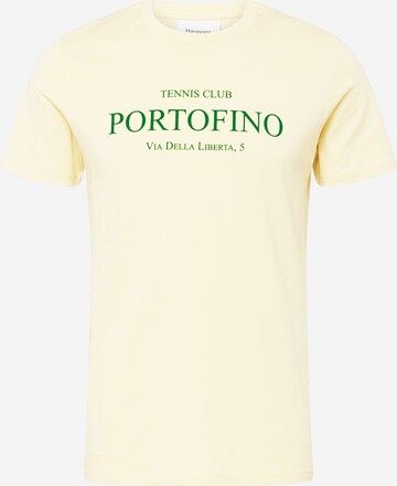 Maglietta 'PORTOFINO TENNIS' di Harmony Paris in giallo: frontale