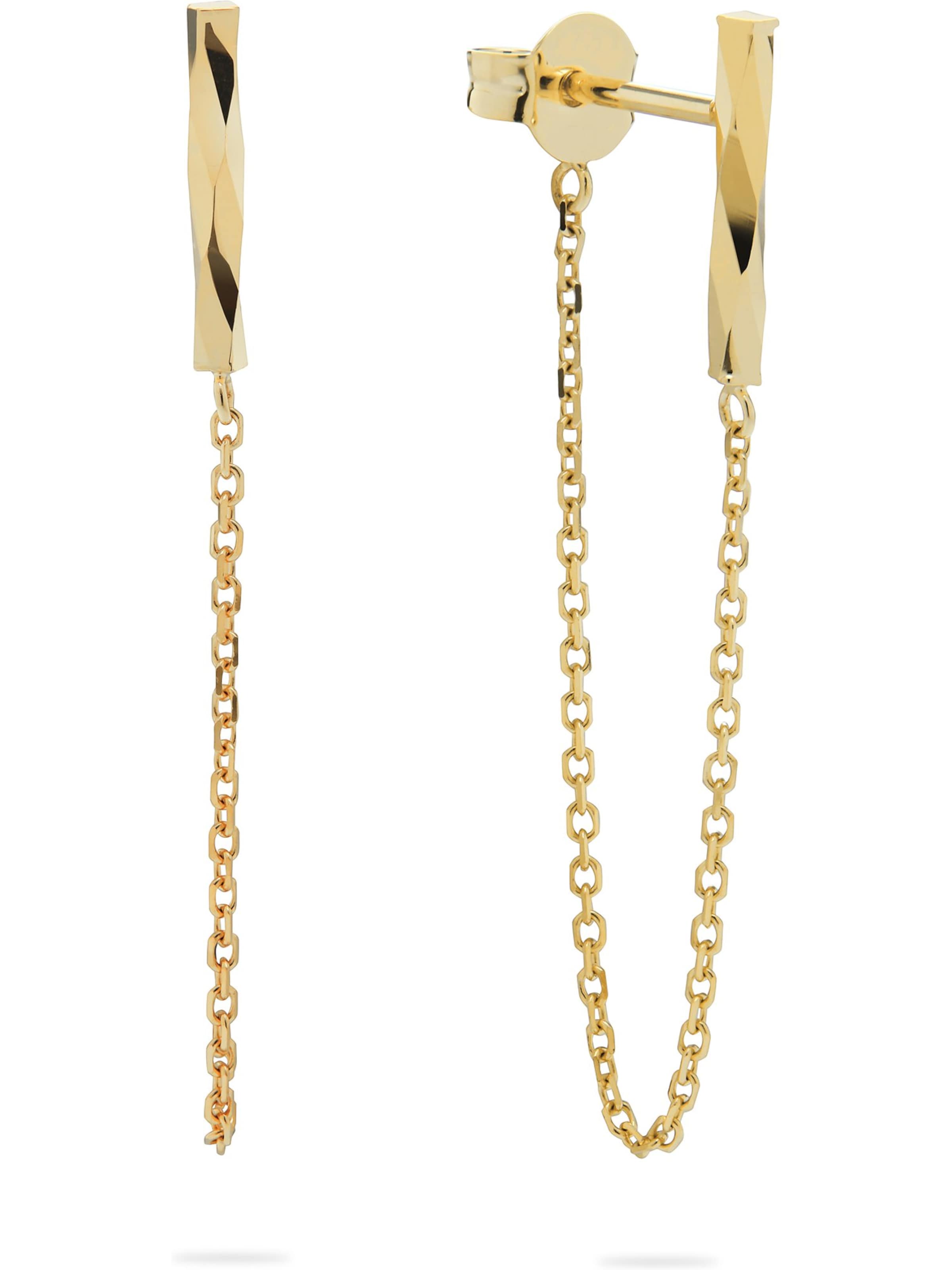 CHRIST Ohrringe in Gelb: Vorderseite