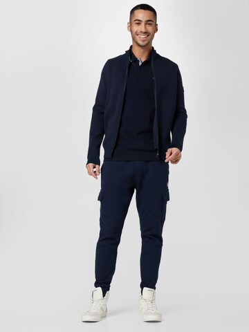 BOSS Black Knit cardigan 'Fisio' in Blue