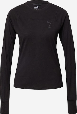 T-shirt fonctionnel PUMA en noir : devant