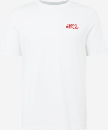 T-Shirt HUGO en blanc : devant