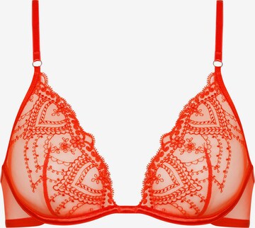 Mey Triangle Bra in Orange: front