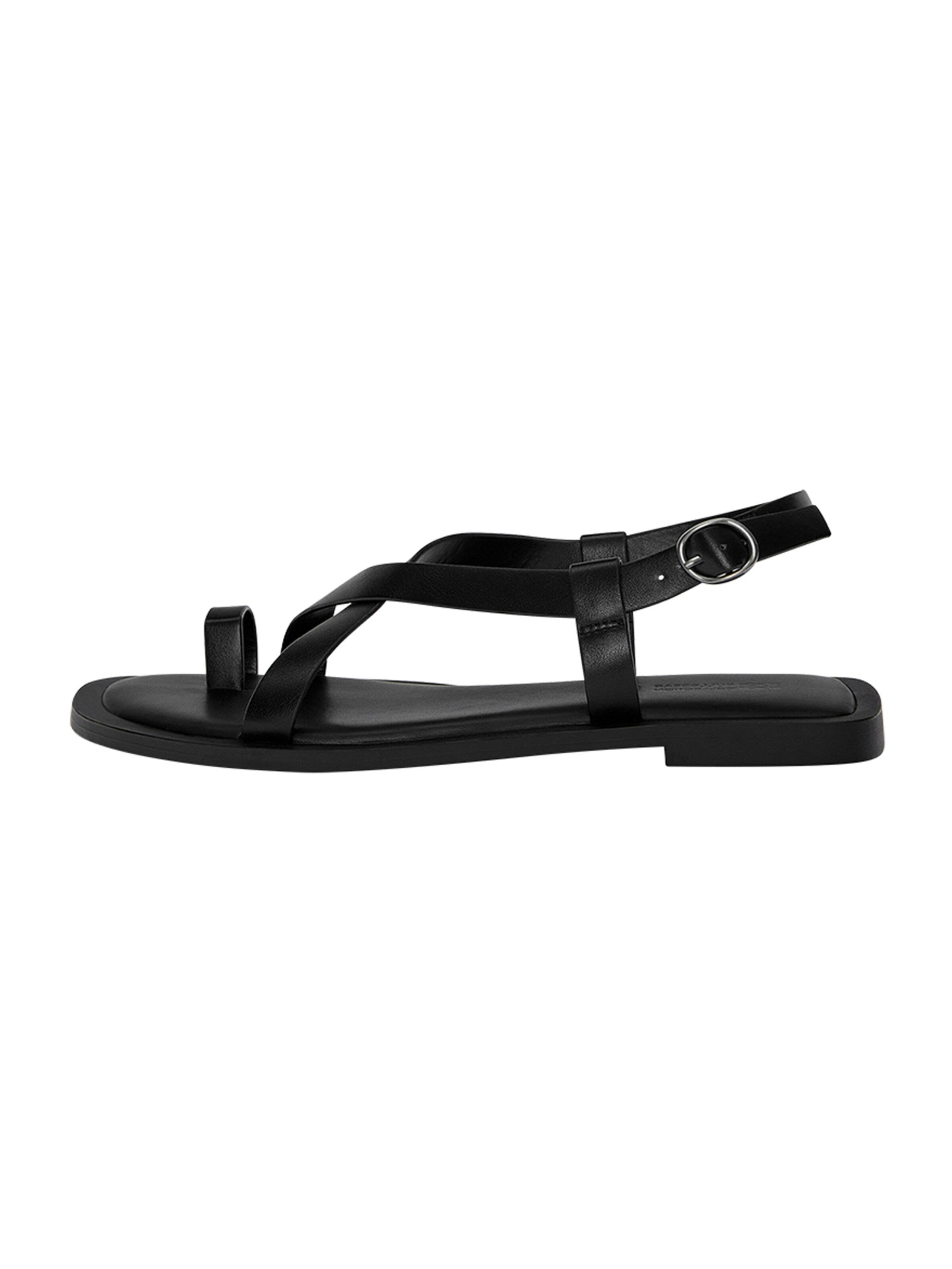 Pull&Bear T-Bar Sandals in Black