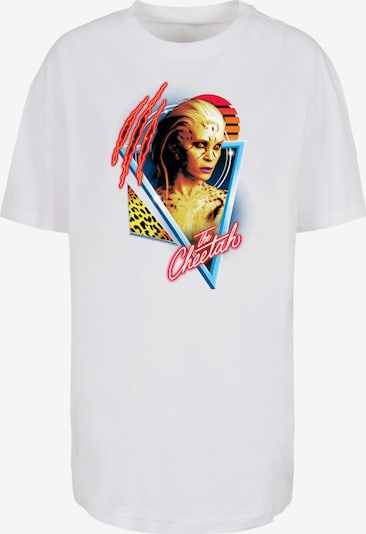 F4NT4STIC T-Shirt 'DC Comics Wonder Woman 84 Retro Cheetah Design' in hellblau / goldgelb / rot / weiß, Produktansicht