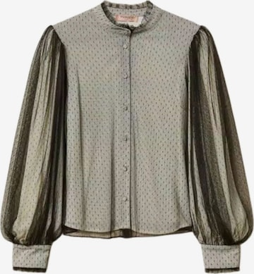 Twinset Bluse 'Crêpe de Chine and plumetis tulle shirt' in Weiß: Vorderseite