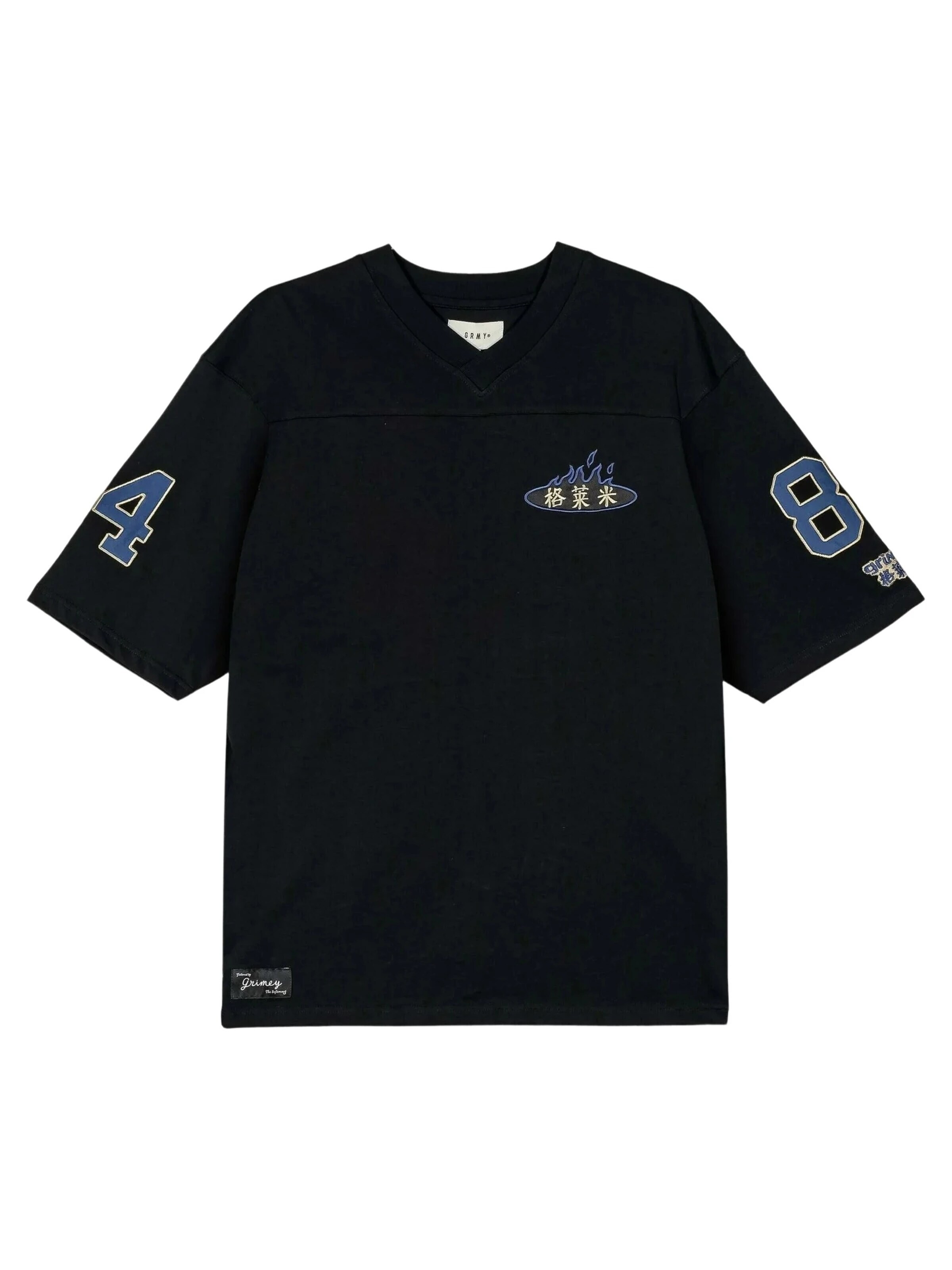 Grimey - Camiseta en negro: frente