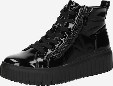 Bottines à lacets JANA en noir : devant