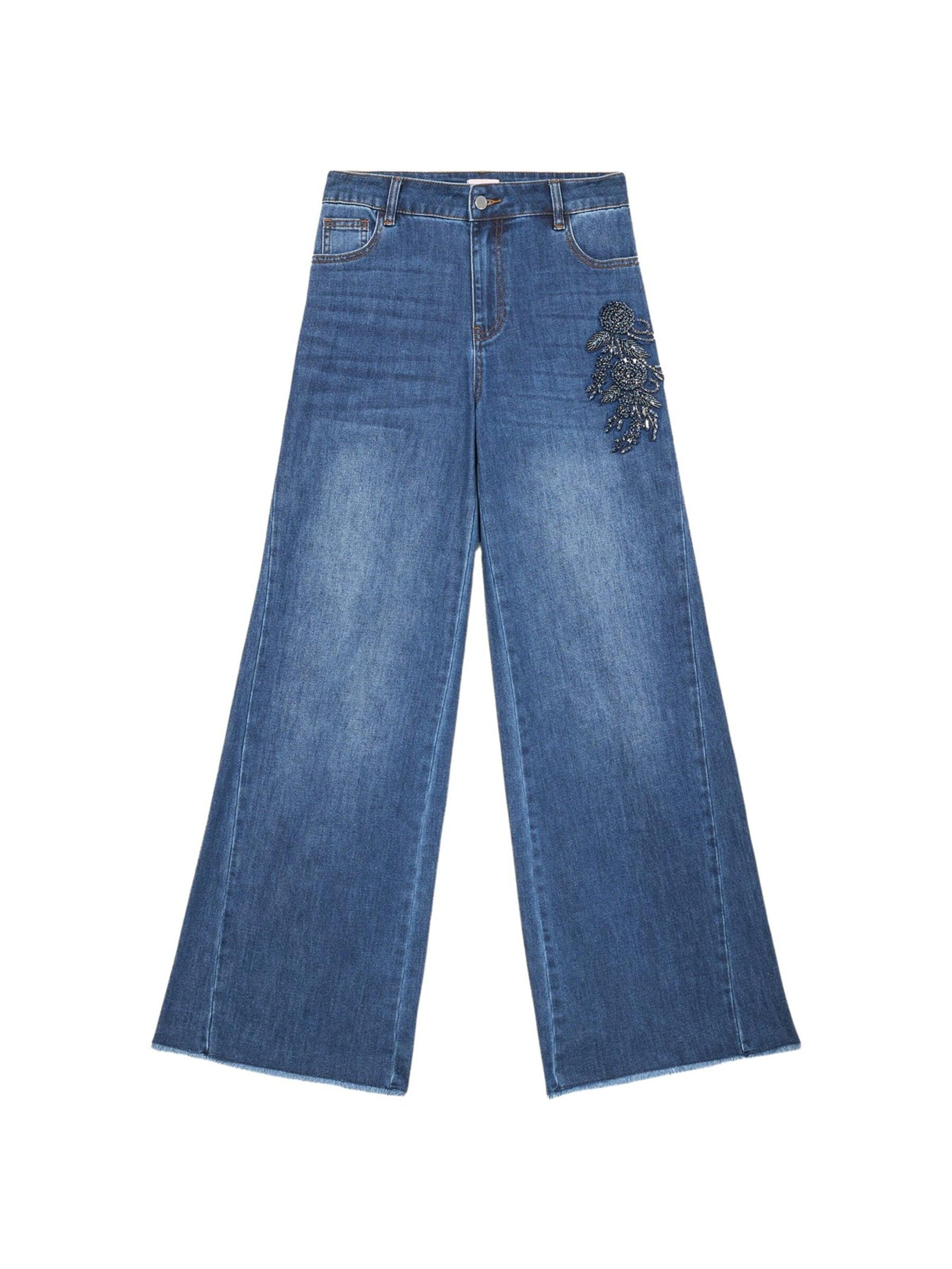 oltre - Ropa ancha Vaquero en azul: frente