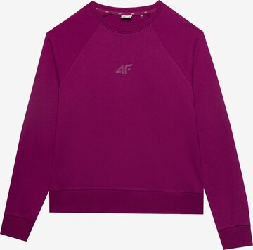 Sweat de sport 4F en violet : devant