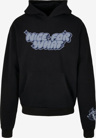 Sweat-shirt 'Nice for what' MT Upscale en noir : devant