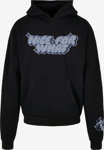 MT Upscale Sweatshirt 'Nice for what' in Black: front