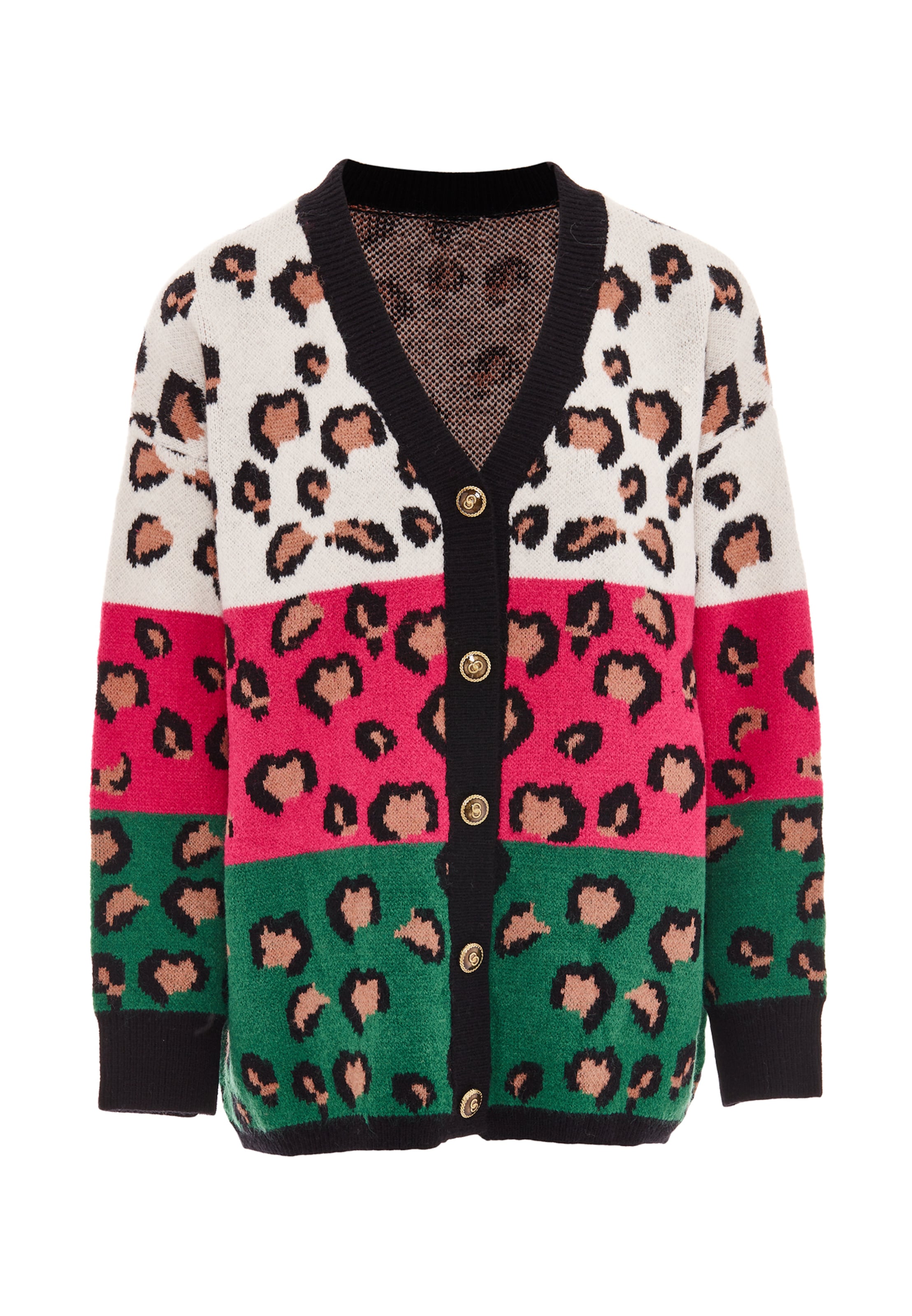 ebeeza Gebreid vest in Gemengde kleuren: voorkant