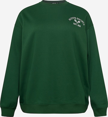 Nasty Gal Plus - Sudadera en verde: frente