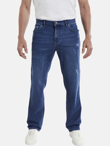 Jan Vanderstorm Loose fit Jeans ' Gerrit ' in Blue: front