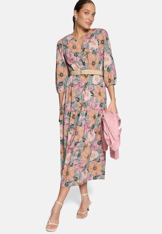 zero Maxikleid mit Blumenprint in Pink