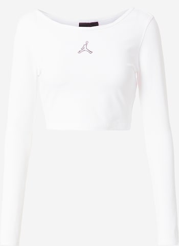 T-shirt Jordan en blanc : devant