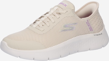 SKECHERS Спортни обувки 'GO WALK FLEX - GRAND ENTRY' в бяло: отпред