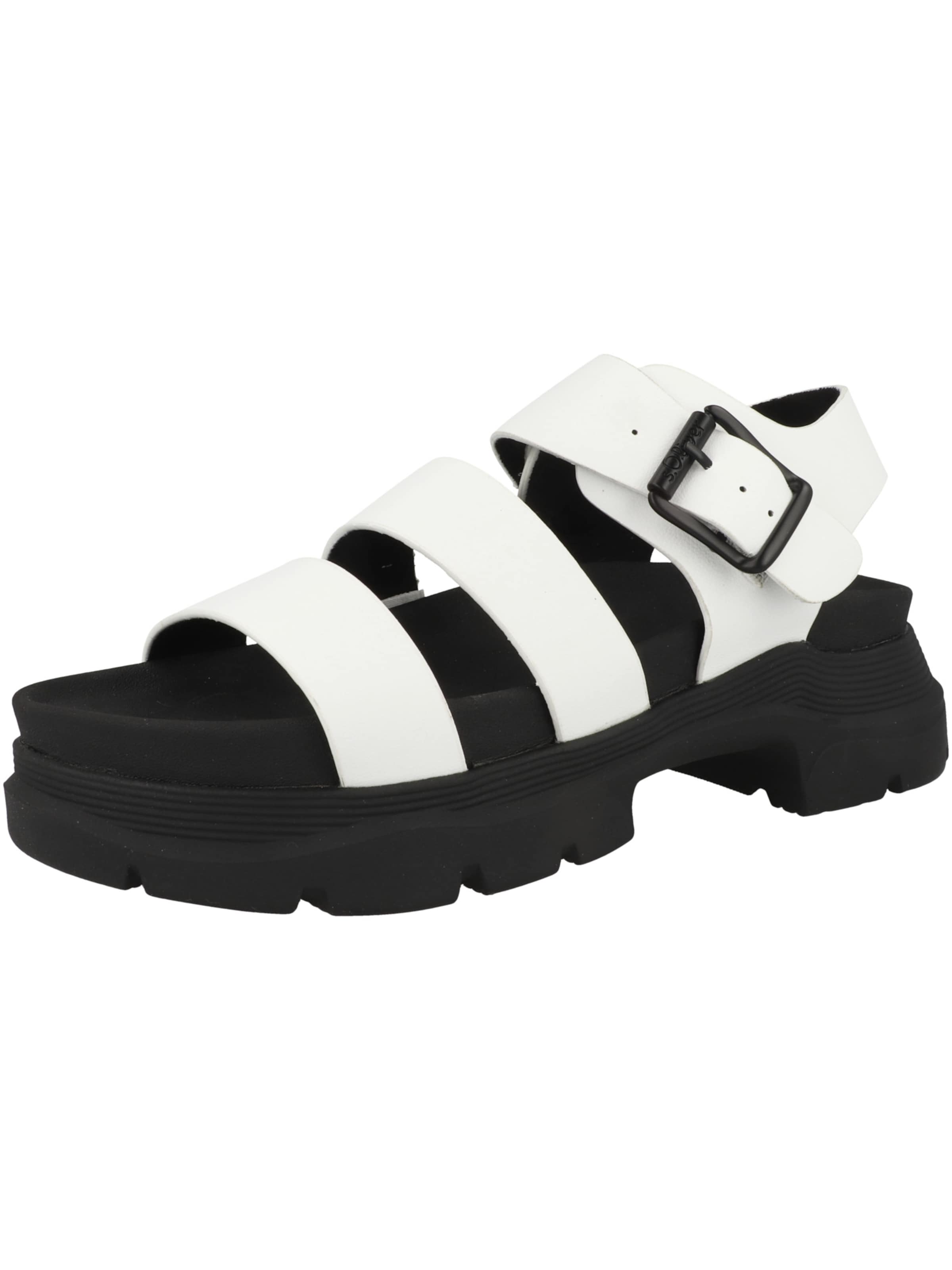 Sandalo con cinturino di s.Oliver in bianco: frontale