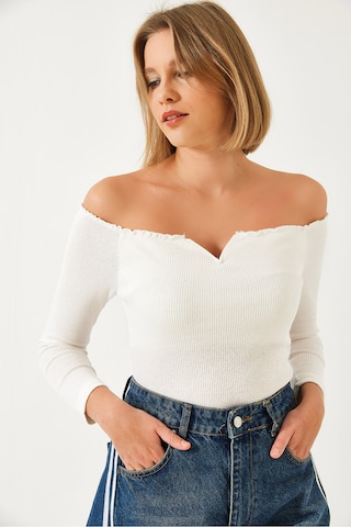 Bianco Lucci Shirt in Weiß