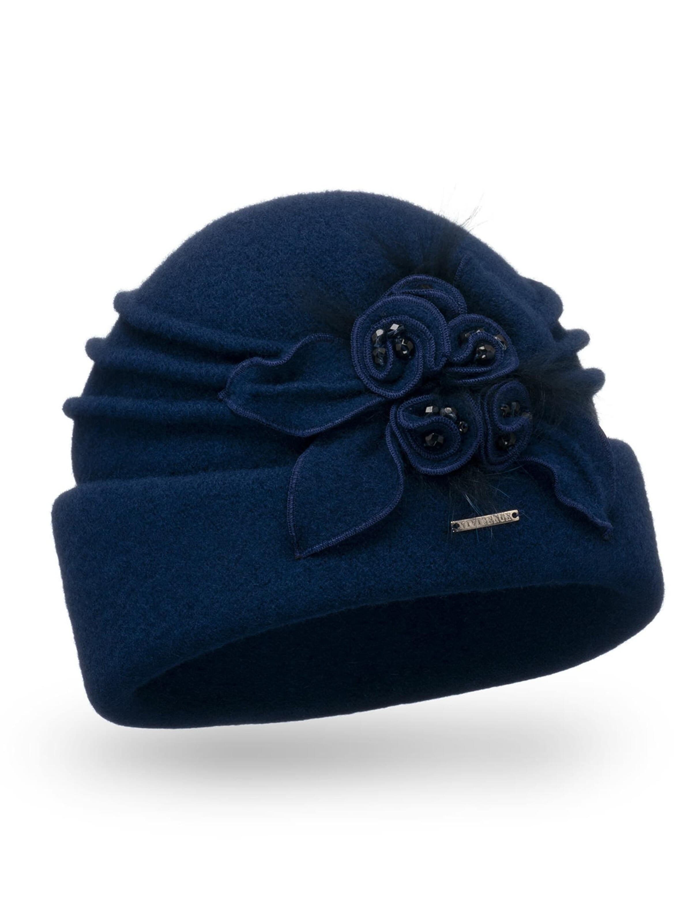 Vivisence Hoed '7058' in Blauw: voorkant