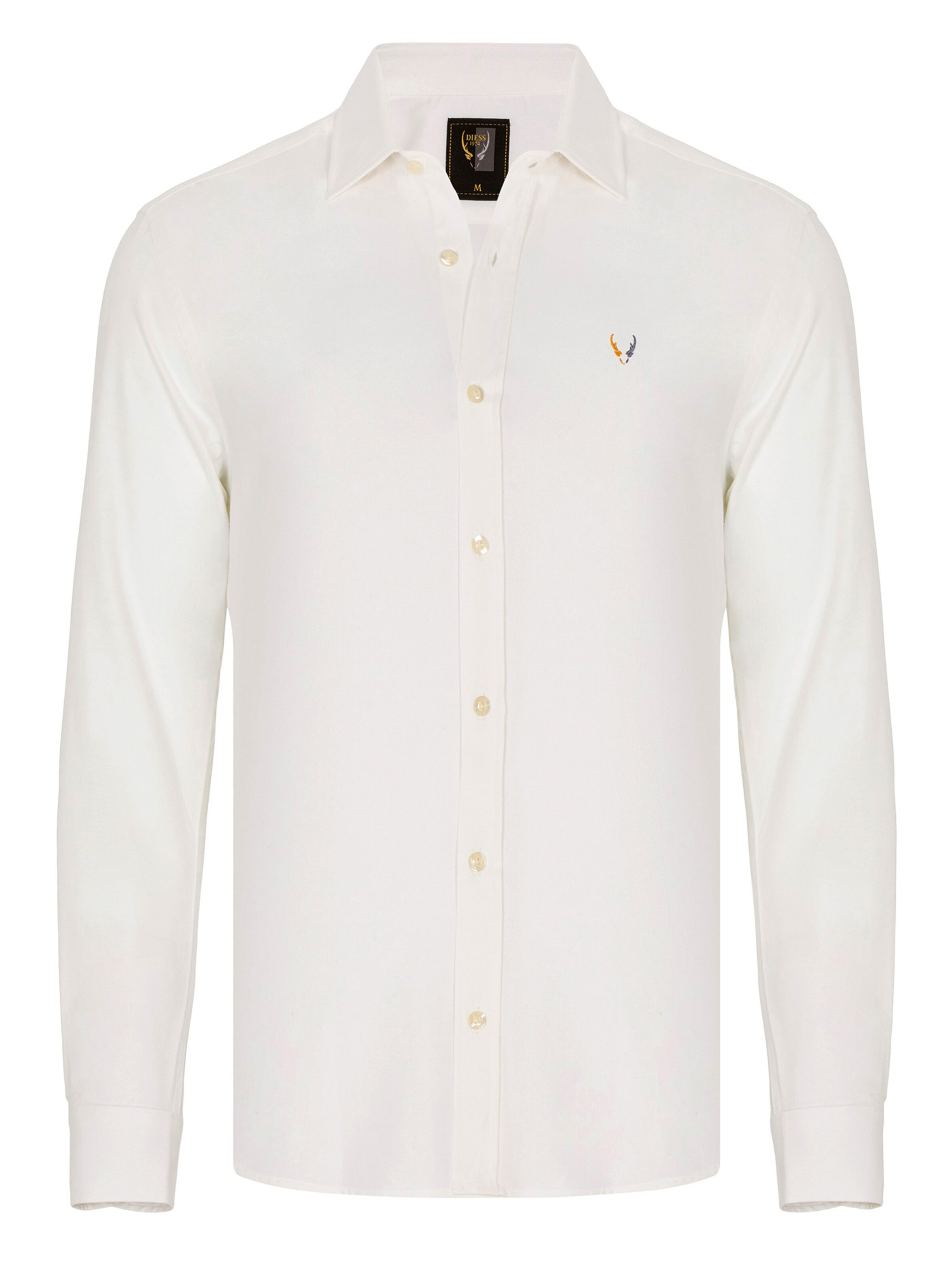 By Diess Collection Slim Fit Hemd in Weiß: Vorderseite