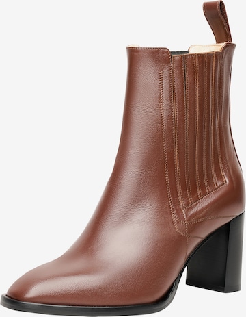 Henry Stevens Chelsea boots 'Mia CB1' in Bruin: voorkant