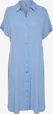 CULTURE Shirt Dress in Blue: front