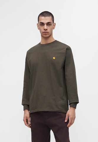 Carhartt WIP Тениска 'Chase' в зелено: отпред