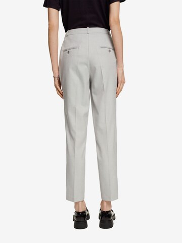 ESPRIT Regular Trousers with creases in Grey