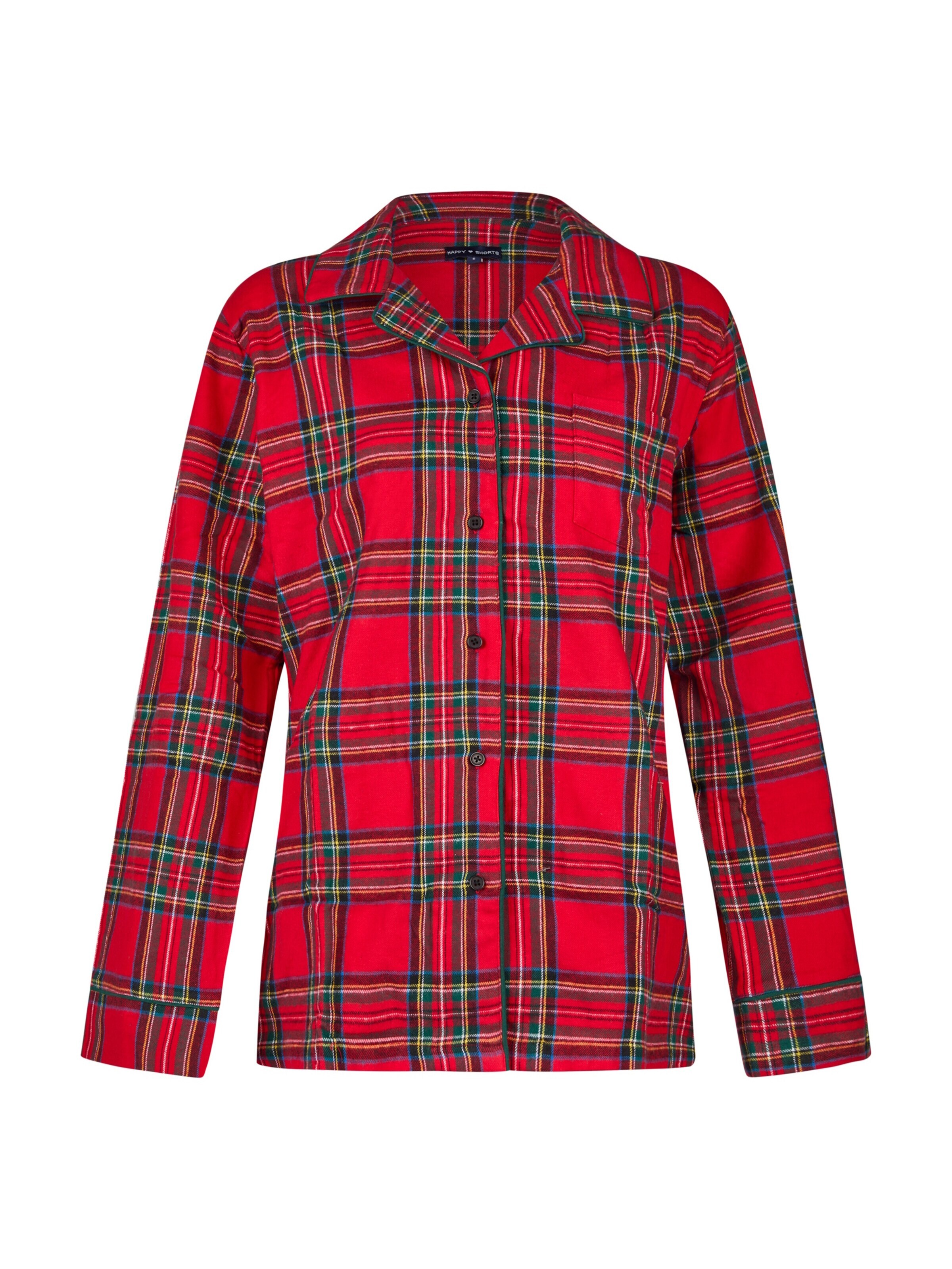 Happy Shorts Pyjama 'Christmas' in Rood