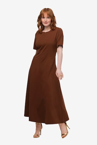 Robe Ulla Popken en marron : devant