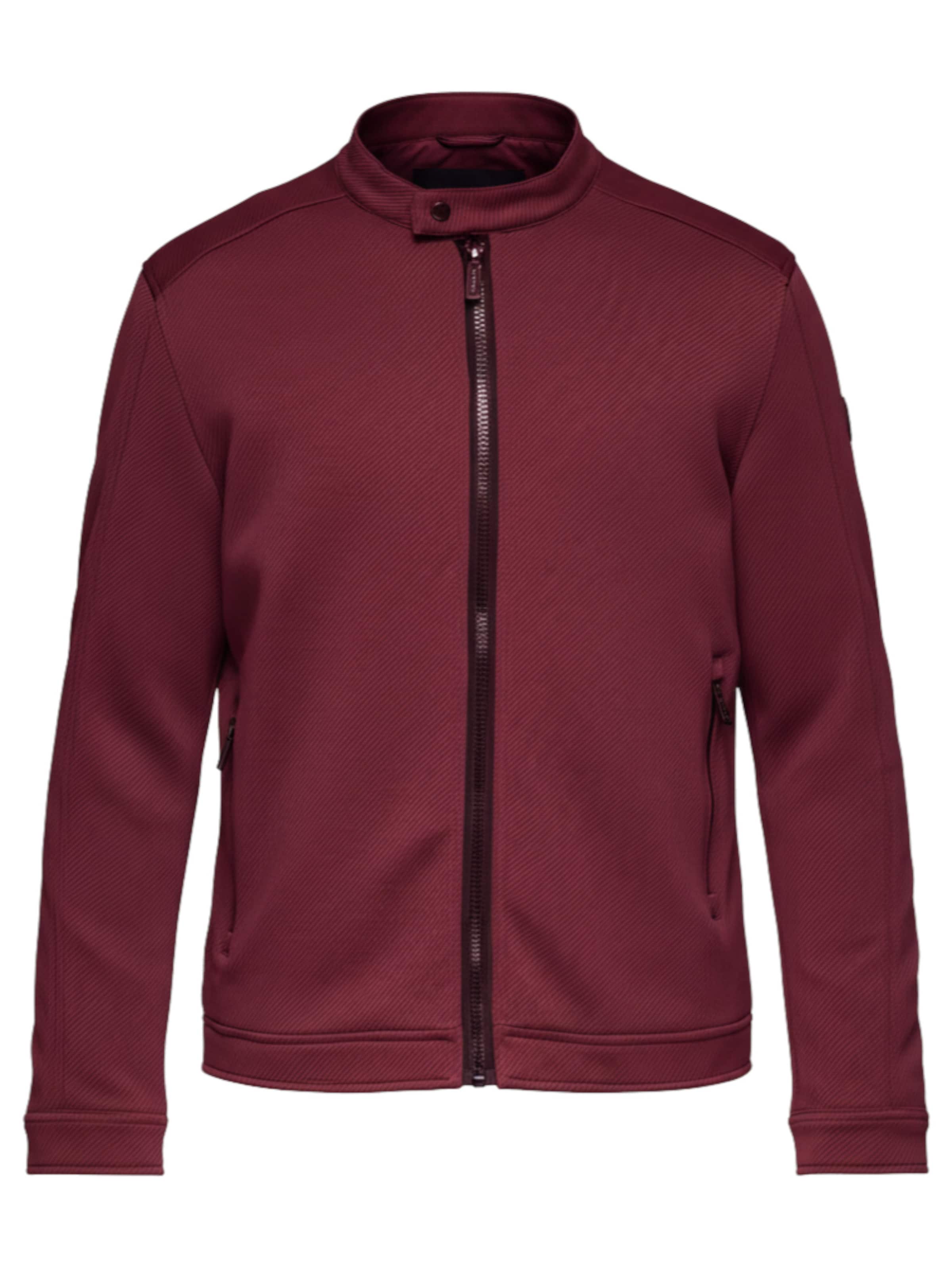 Veste mi-saison 'OM-JANP-0138' Ombre en rouge : devant
