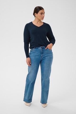 KAFFE CURVE Trui 'KClizzy' in Blauw