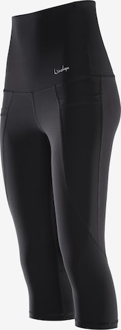 Winshape Slimfit Spodnie sportowe w kolorze czarny