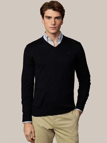 Hackett London Trui in Zwart: voorkant