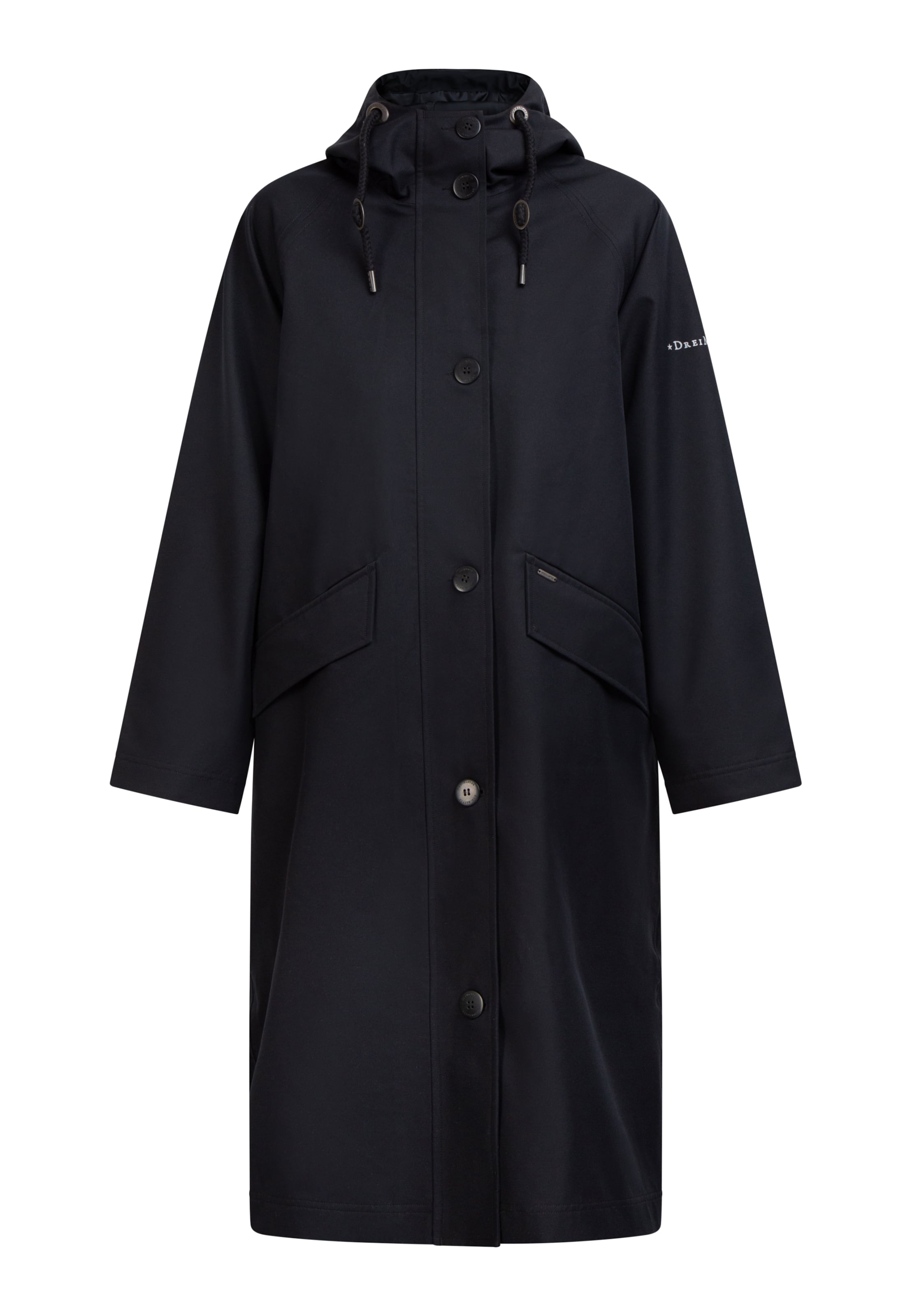 DreiMaster Klassik - Abrigo funcional en negro: frente
