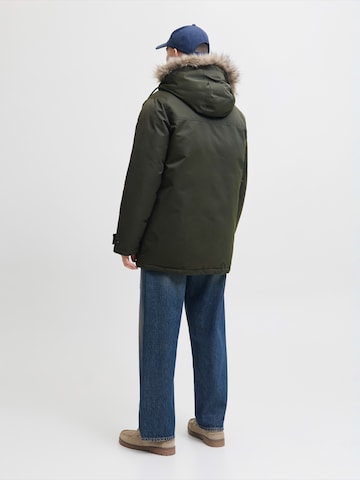 JACK & JONES Winter Parka 'JJCHARLIE' in Green