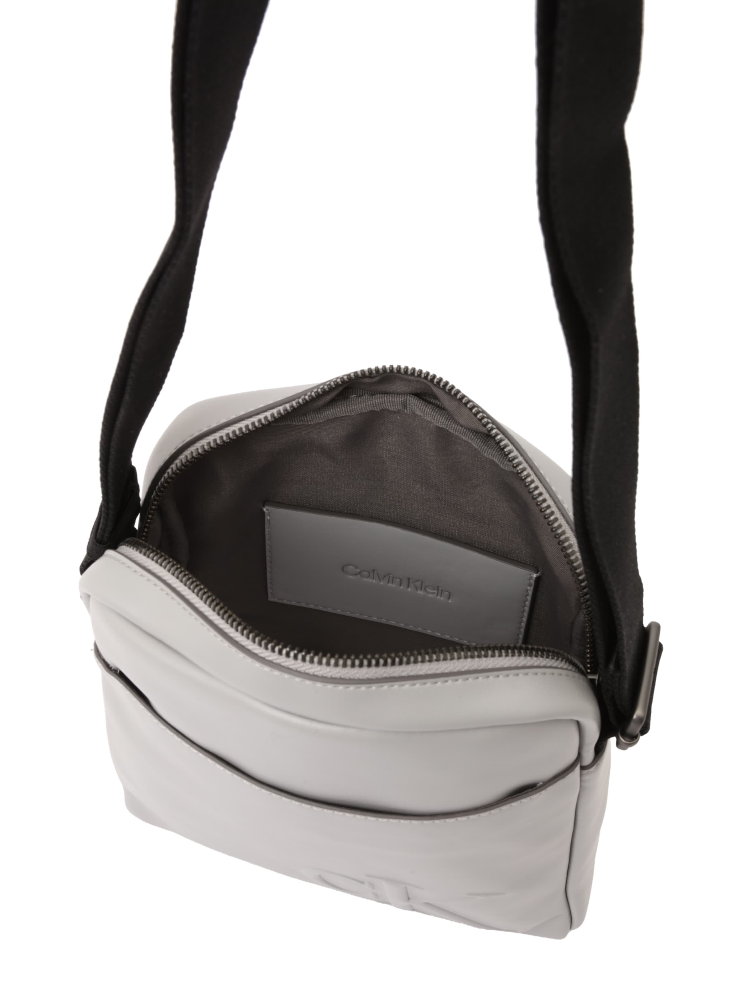 Calvin Klein Válltáska 'Bold' - szürke: felül