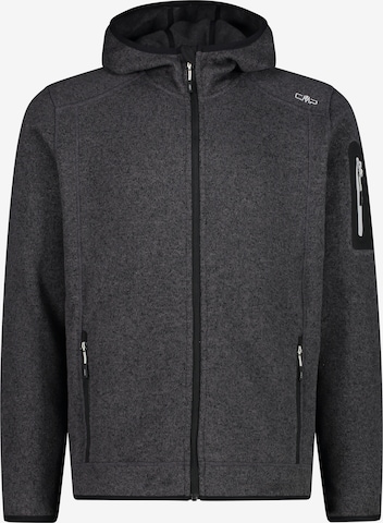 CMP Athletic Fleece Jacket in Grey: front